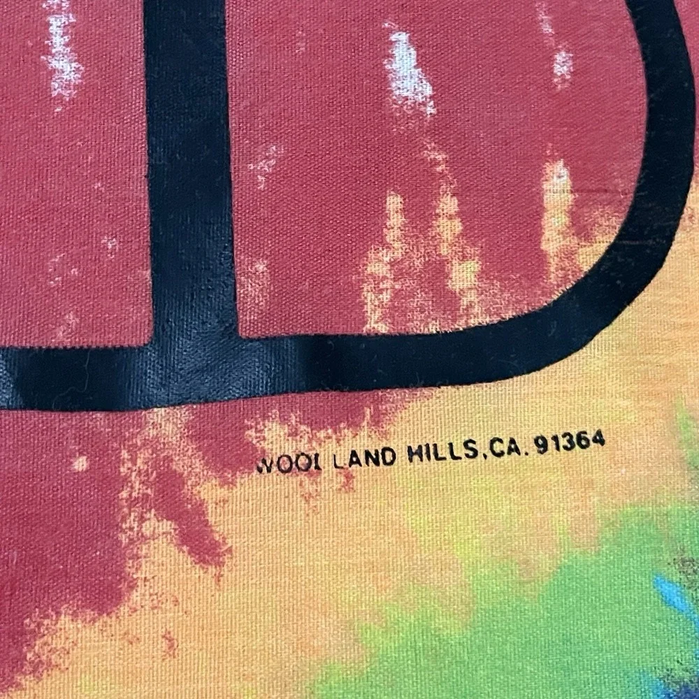 Jim Morrison The Doors Tie Dye Cloth Fabric Square‎ Banner 36